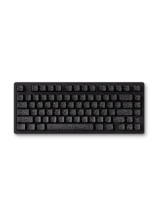 MCHOSE Jet 75 Hall Effect Magnetic Switch Gaming Keyboard – Kailh Magnetic God Switch, 75% Layout, Hot-Swappable, Gasket Mount, RGB Backlit, Ultra-Low Latency, Black Topographic | HW-Jet75-10 - Image 2
